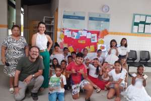Escola Municipal faz semanário de leitura e projeta o Centenário de Arapiraca | Assessoria