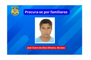 PolÃcia CientÃfica procura famÃlia de andarilho encontrado em São Sebastião | Assessoria